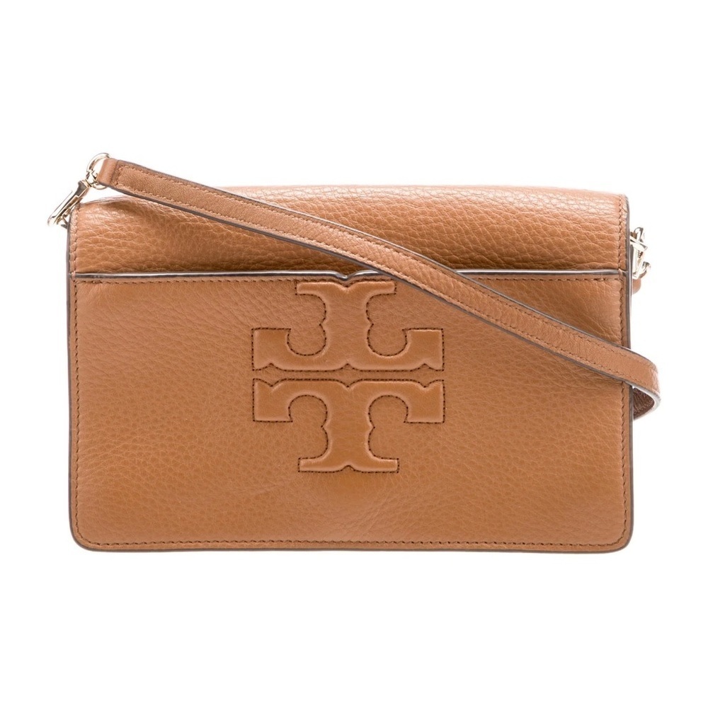 TORY BURCH T Small Bombe Crossbody Bark Brown Bag